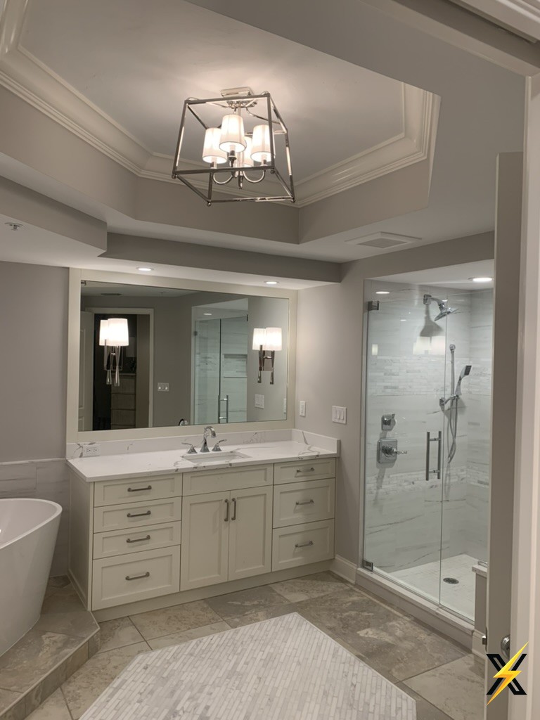 Remodelación de Baño — Apliques, Lámpara y LED
