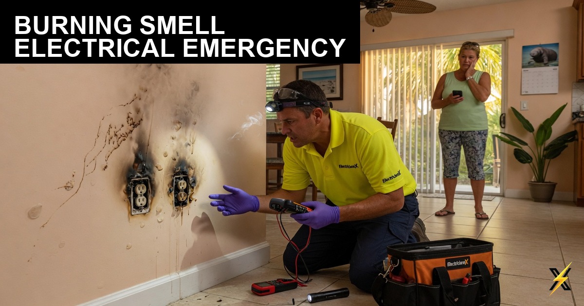 Burning Smell From an Outlet or Panel — What to Do Immediately