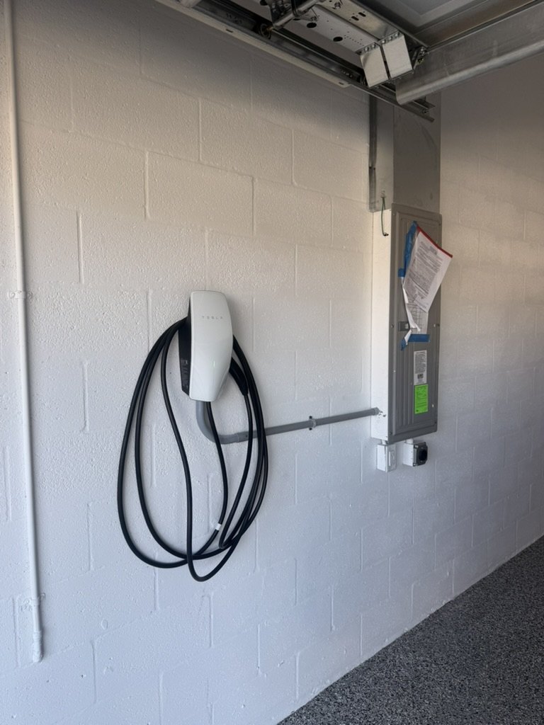 Tesla Wall Connector on a Siemens Panel