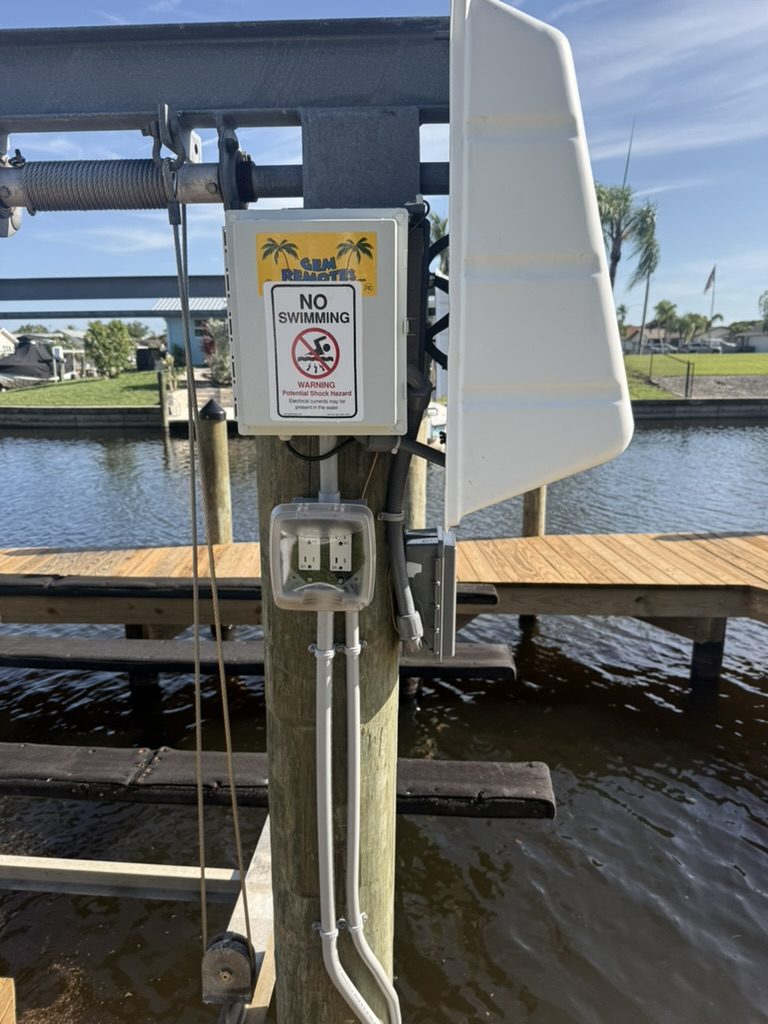 Dock Power and GEM Remotes Boat Lift Control in Cape Coral