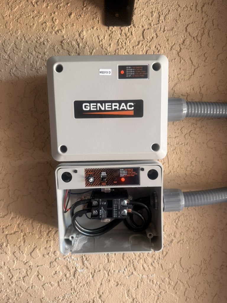 Generac smart module with contactor for air-conditioner load shedding